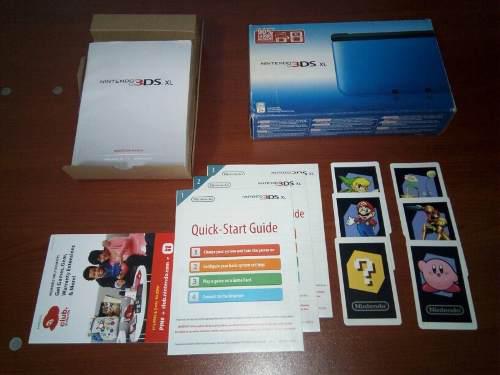 Caja Vacia Nintendo 3ds Xl Azul Con Manuales Y Tarjetas A R