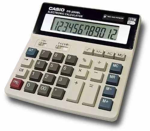Calculadora Casio Original Ds 200ml 12 Digitos Oficina Solar