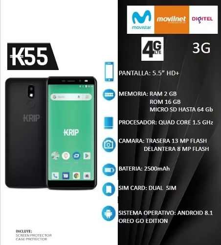 Teléfono Celular Krip K55 Dual Sim