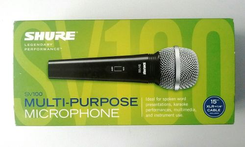 Micrófono Shure Sv100 Nuevo (40v)