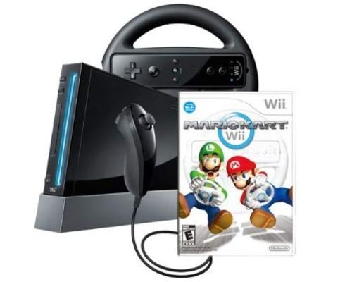 Nintendo Wii Edicion Especial Mario Kart De Color Negro