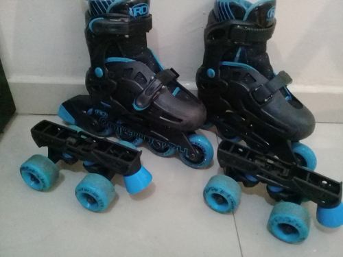 Patines Roller Derby 4 Ruedas Y En Linea Ajustables