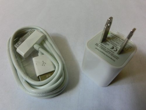 Cargador Original Apple iPhone 4/4s Cable Usb + Taco Nuevo