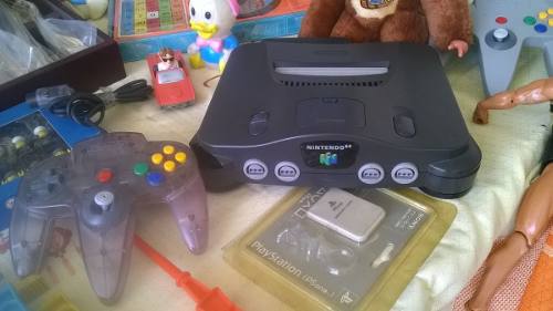 Nintendo 64, Con Cables Y 2 Controles. Juego Opcional