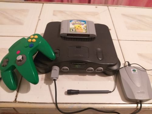 Nintendo 64 Pikachu Y Microfono Impecables Como Nuevos