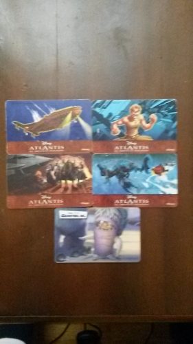 Tarjetas De Teléfono Atlantis Y Monsters,inc