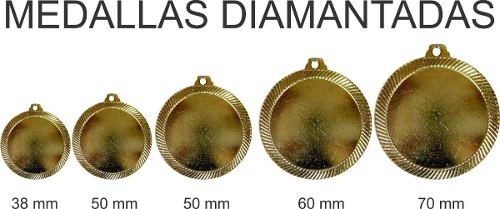 Medalla Diamantada 39 Mm Para Preescolar O 6to  Bs