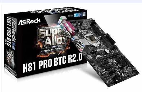 Tarjeta Madre Asrock H81 Pro Btc R2.0 Socket Lga