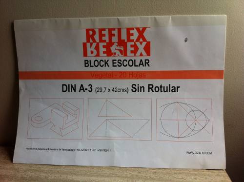 Block De Papel Reflex Sin Rotular