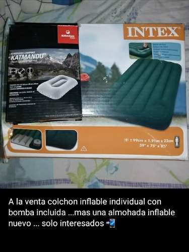 Colchon Inflable Intex Con Bomba Incorporada