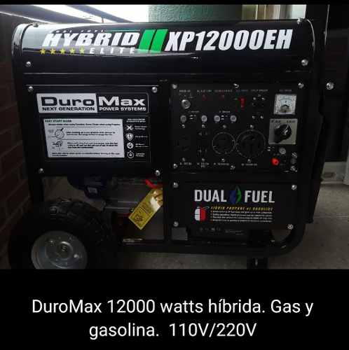 Generador Electrico Duromax Hybrid A  Watts.