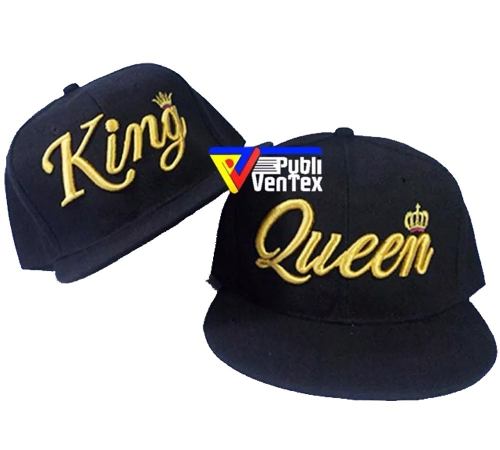 Gorras Queen & King - Bordado Alto Relieve