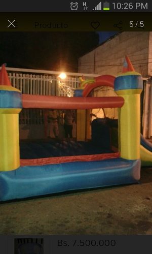 Inflable 4x3 Bounceland Con Tobogan (se Aceptan Cambios)