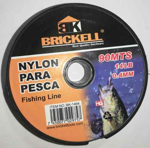 Nylon Para Pesca Brickell 90mts 0.4mm Mayor Y Detal Ofertas