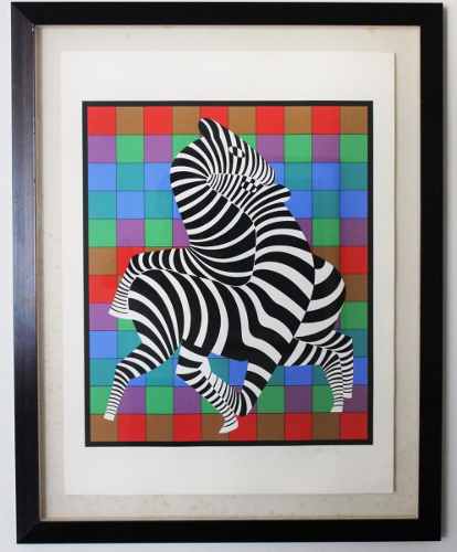 Serigrafia Victor Vasarely Zebra