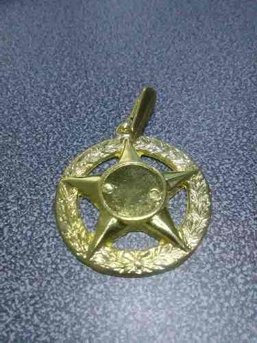 Medalla De Estrella 5 Punta Dorada