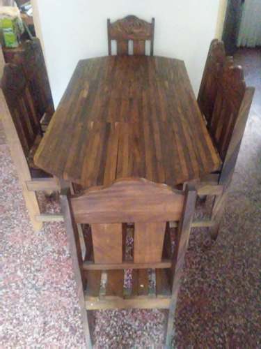 Remato Juego De Recibo Y Comedor Madera Magdaleno Oferta