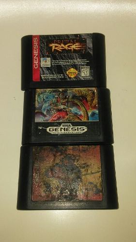 3 Juegos De Sega Génesis Originales Por 30v