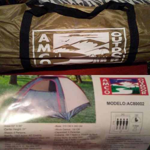 Carpa Para Cuatro Personas Marca Amco Outdoor