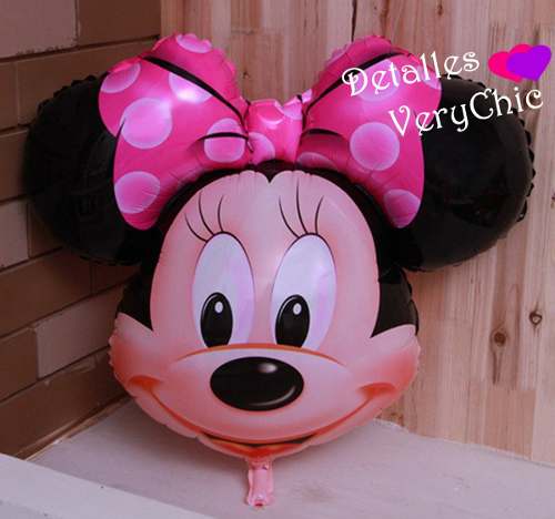 Globo Metalizado Minnie Mouse Grande 70 Cm Disney Decoracion