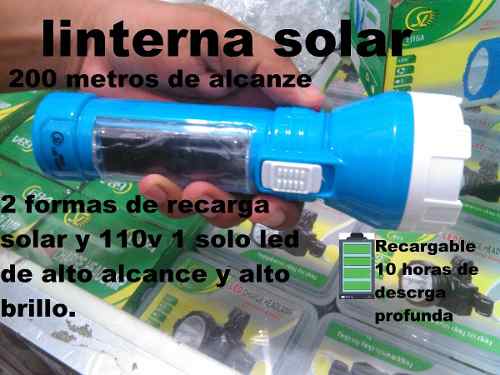 Linterna Led Solar 200 Metros De Alcanze.