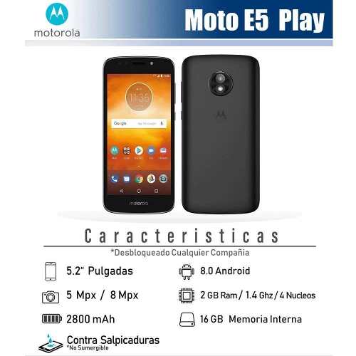 Motorola Moto E5 Play, Nuevo, Liberado