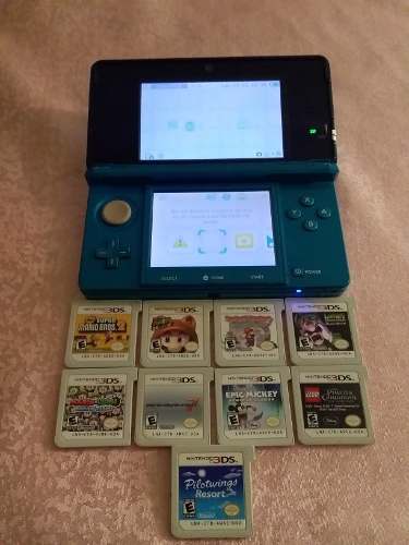 Nintendo 3ds Con Maletin Y Juegos