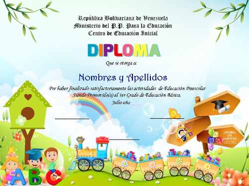 Plantillas De Diploma Preescolar + Libro De Powerpoint