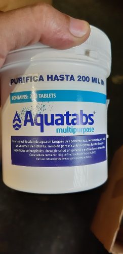 Tabletas Purificadoras De Agua Aquatabs Para Tanques