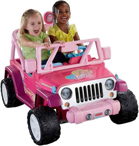 Jeep Wrangler Jammin Power Wheels Barbie Nuevo