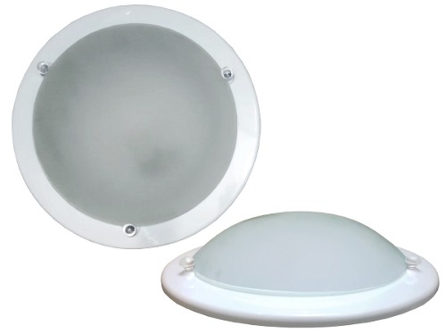 Lampara De Techo 30cms./ Plafon De Techo / Base Metal Blanca