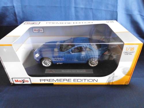 Maisto Mercedes Slr Mclaren, 1:18, Azul. Nuevo!!!