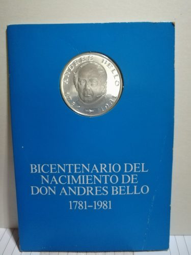 Moneda 100 Bs Bicentenaio Del Nacimiento De Andres Bello