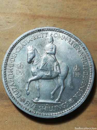 Moneda 5 Shelines Elizabeth I I 