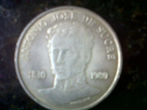 Moneda De 150 Aniv. Muerte De Antonio Jose De Sucre.