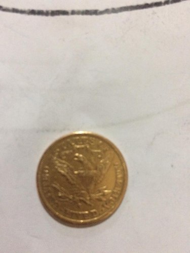 Moneda De 5 Aguila Five Oro  Ef Ley 900..