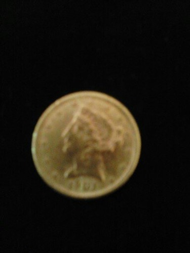 Moneda De 5 Aguilas De  Antigua De Oro Peso 8.4
