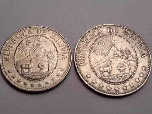 Monedas De Colección Antiguas. (bolivia) 