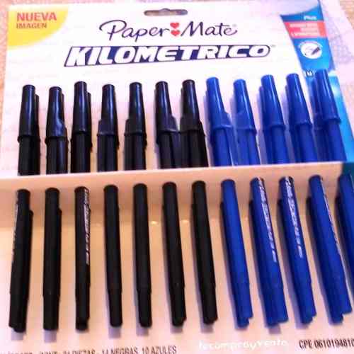 Boligrafo Paper Mate Kilometrico Plus (24 Unidades)