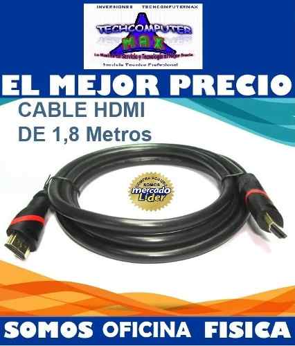 Cable Hdmi 1.8 Metros p Full Hd 1.4 V Bluray Ps4 Ps3 Tv