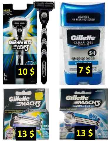 Cartuchos Hojillas Mach 3 Gillette Para Afeitadoras