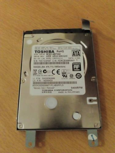 Disco Duro Toshiba 500gb rpm 6.0gb