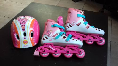 Patines De Niña Barbie Nunca Usados Talla 36