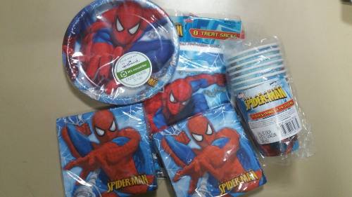 Set De Fiesta Infantil Spider-man Importado Marca Hallmark