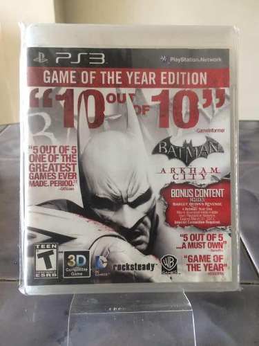 Batman Arkham City Goty - Ps3 Fisico