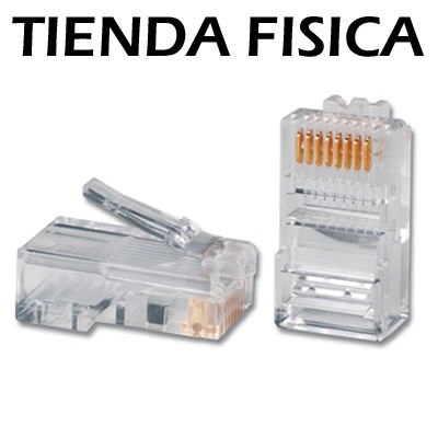 Conectores Rj45 Cat5 E Internet Redes Lan Cctv 20 Und