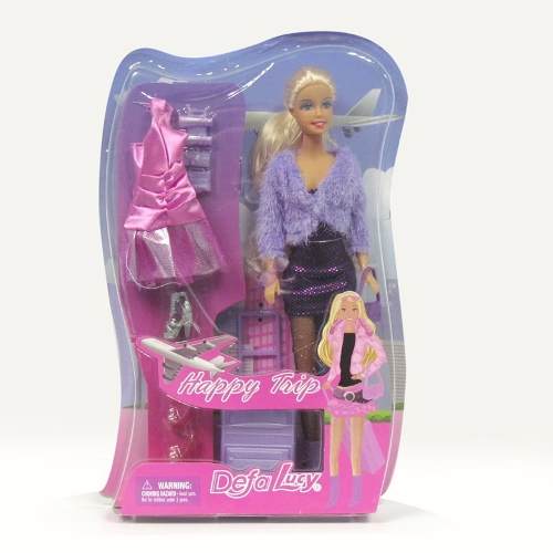 Muñeca Barbie Defa Lucy Viajera Con Accesorios Juguete