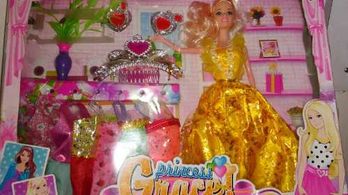 Muñeca Grace! Con Accesorios Corona Princesa