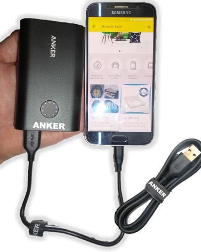 Cable Anker Micro Usb Carga Rápida 30cm S6 S7 Original