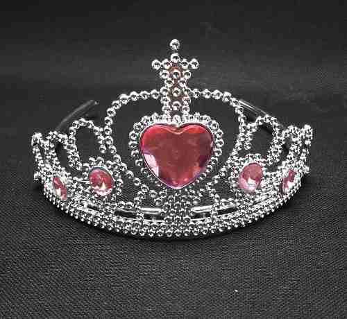 Corona De Princesa Con Gemas Rosadas